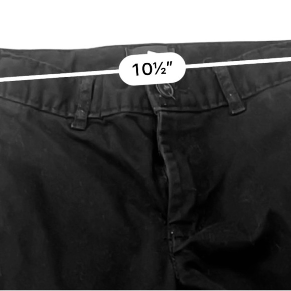 Place Chino casual uniform black straight leg pants pockets zip button Boys 7 - Picture 9 of 9